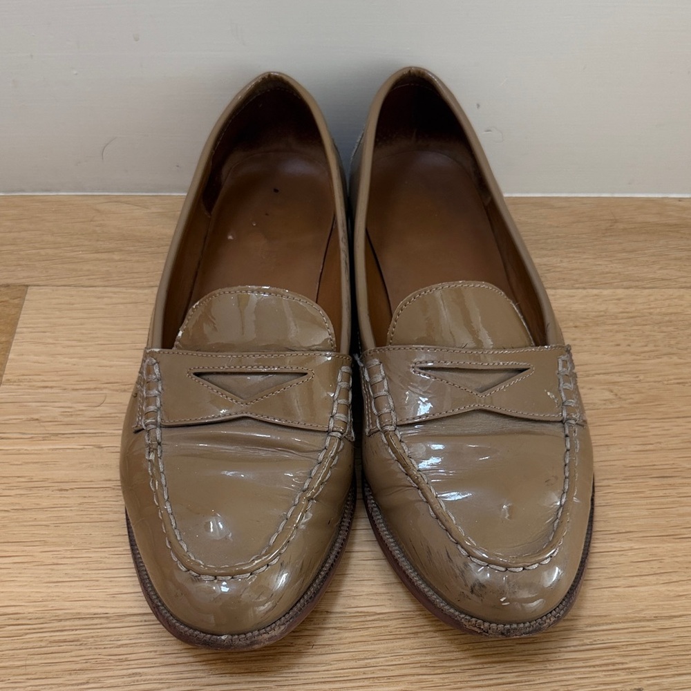 Ralph Lauren - Women’s Patent Penny Loafers in Taupe